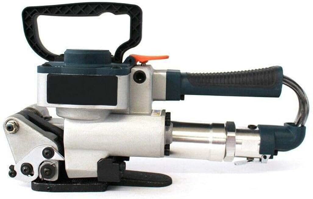 PP&PET Strapping Handheld Pneumatic Strapping Baler Machine Welding Banding Packaging Tools Band Width:13-19mm,Band Thickness:0.5-1.5mm (Ship from US)