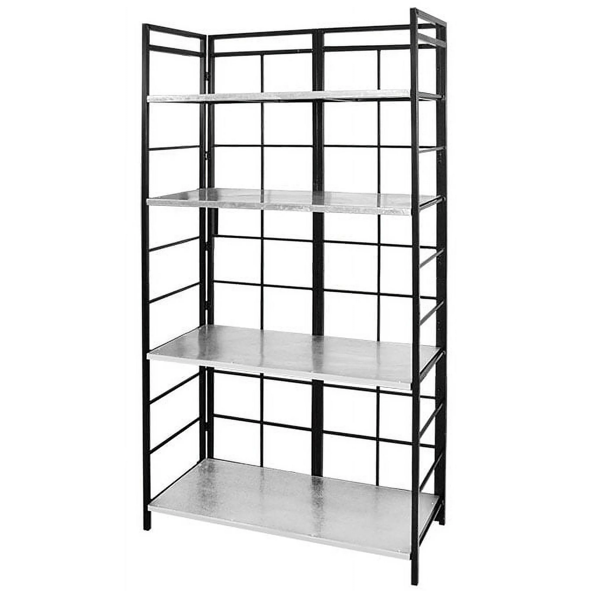 Panacea Vintage Baker's Rack Plant Stand, Black & Gray, 73