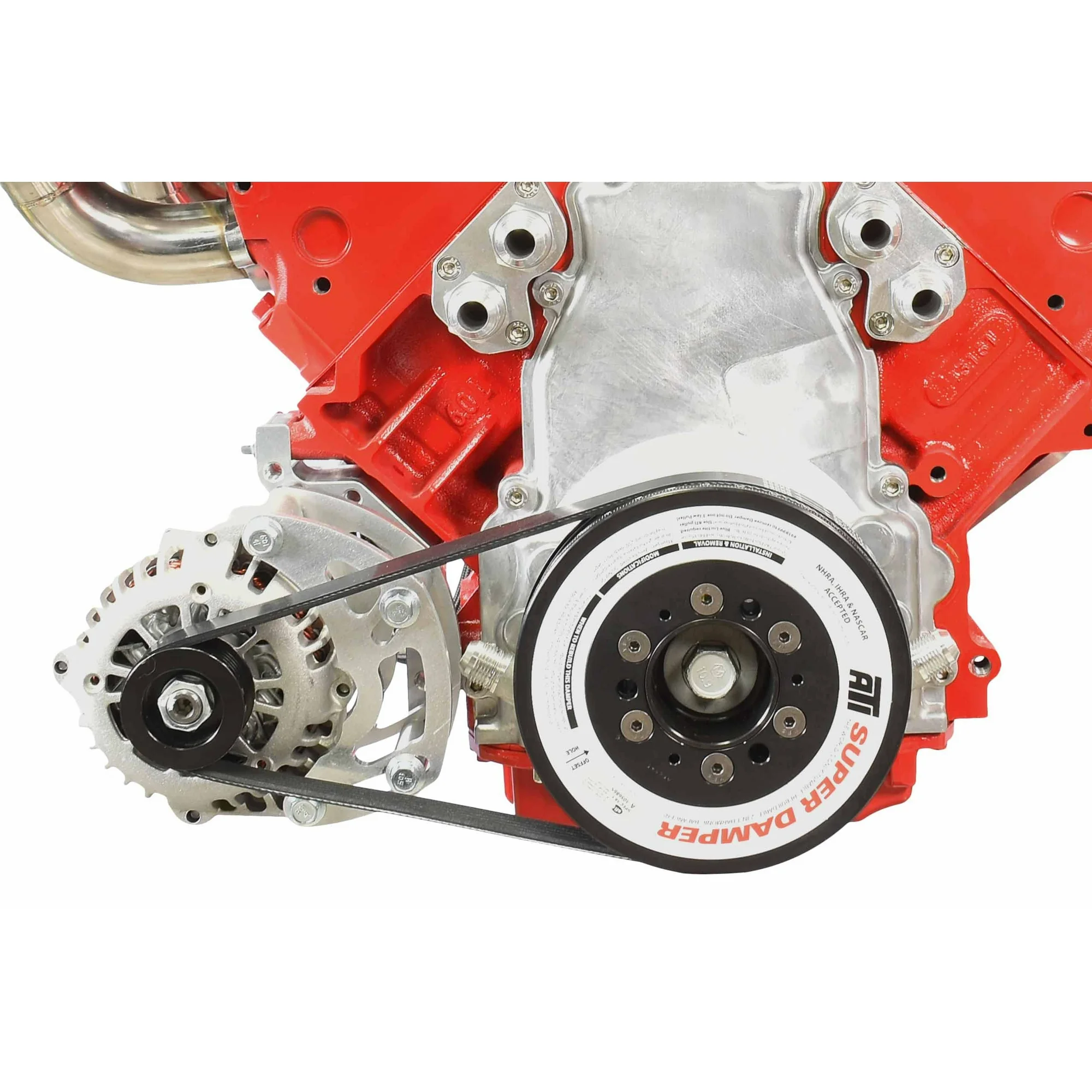 ICT Billet LS Camaro Spacing Low Mount Alternator Passenger Side Bracket Electric or Remote Water Pump Engine Plate Aluminum Designed & Manufactured in The USA 551177LS0-2