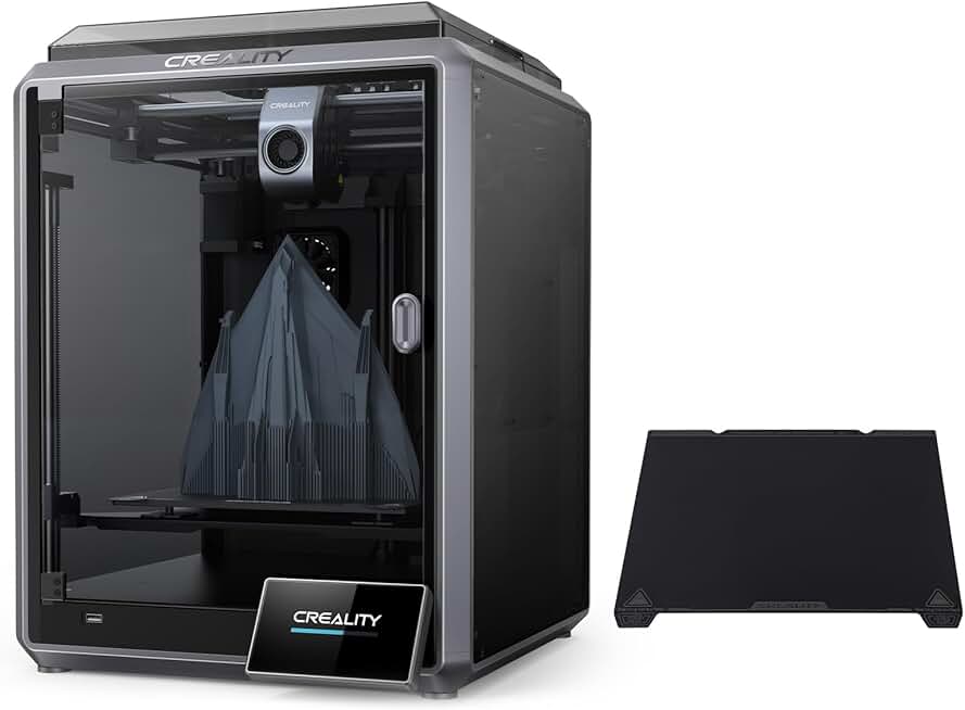 Creality K1 3D Printer Bundle with Creality K1 Smooth PEI Build Plate, Original Magnetic 3D Printer Build Bed