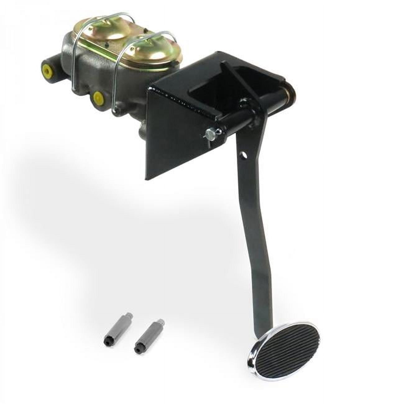 Helix Suspension Brakes & Steering  Universal Firewall Manual Brake Pedal Kit Drum & Drum Large Oval Chrome Pad