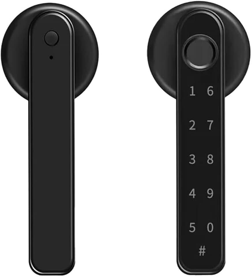 Smart Lock Fingerprint Password Lock Electric Biometrics Code Number Single Latch Door Lock