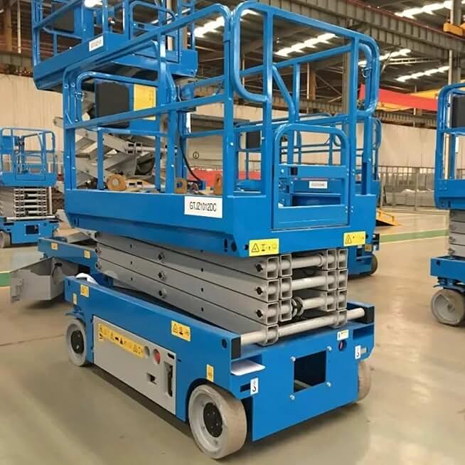 Self propelled Mobile Scissor Lift Platform 14m high 45ft Fully Automatic Hydraulic Scissor Lift