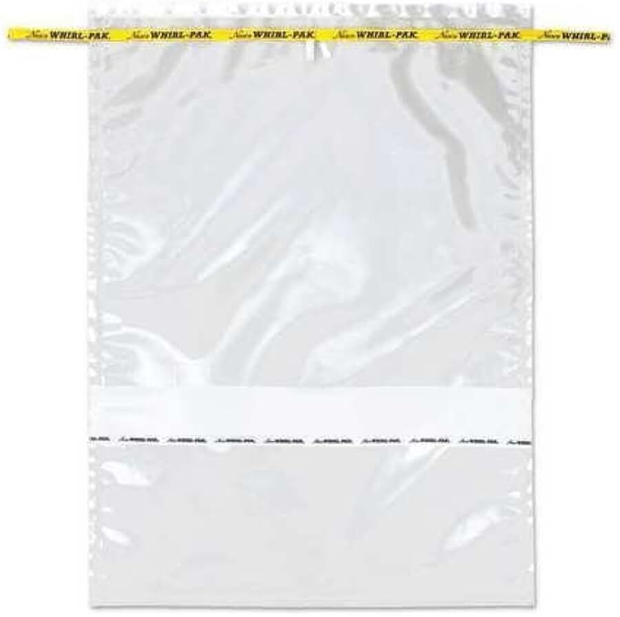 Sampling Bag, Clear, 184 oz., 20
