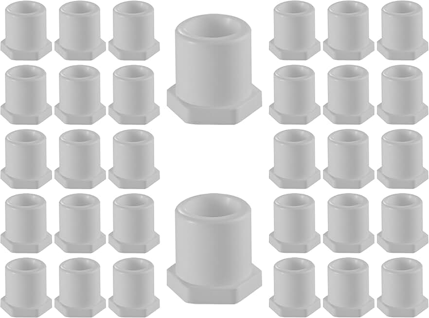 437 Series PVC Pipe Fitting - Reducing Bushing Flush Style - Schedule 40 (White) - 10×8