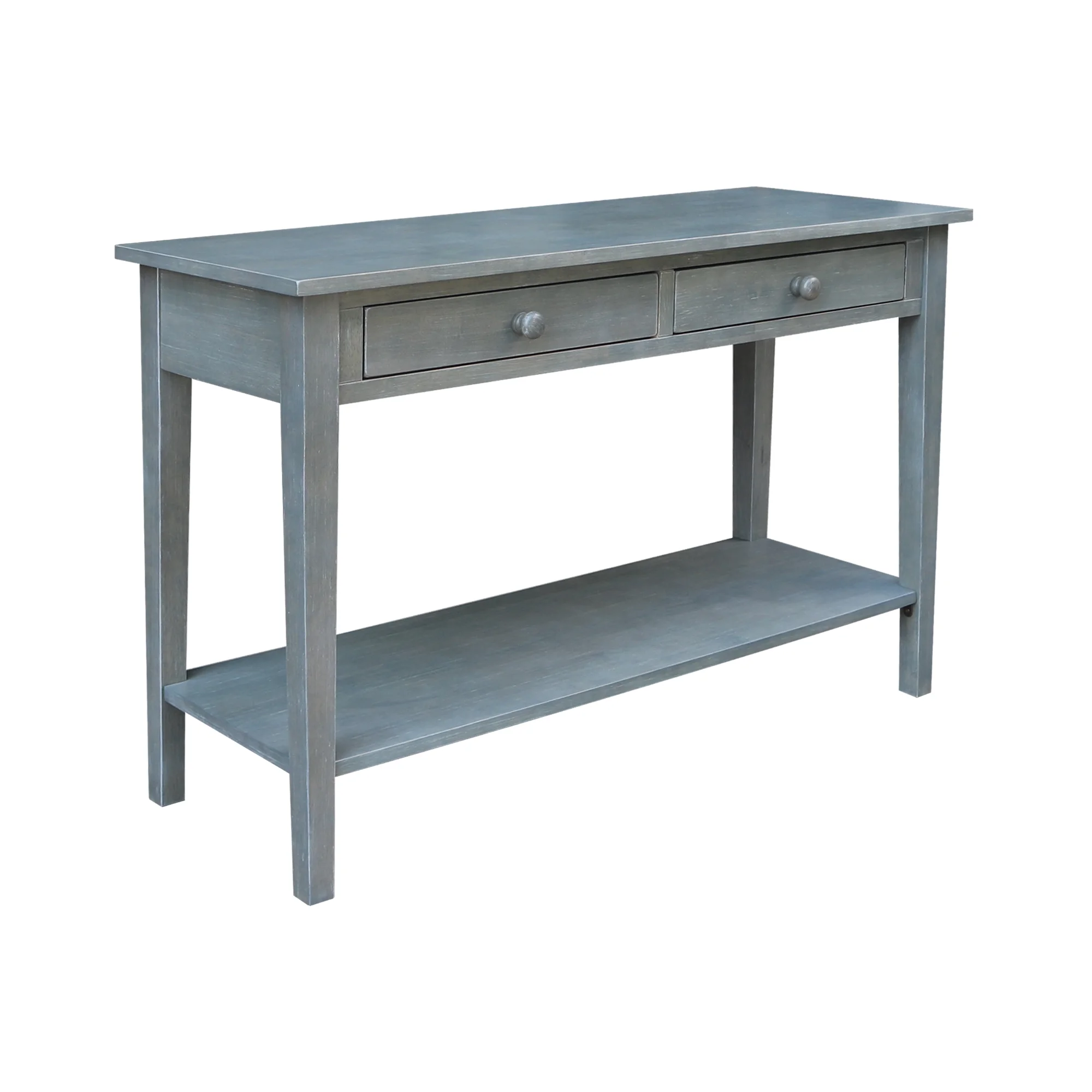 International Concepts Solid Wood Spencer Gray Console-Server Table