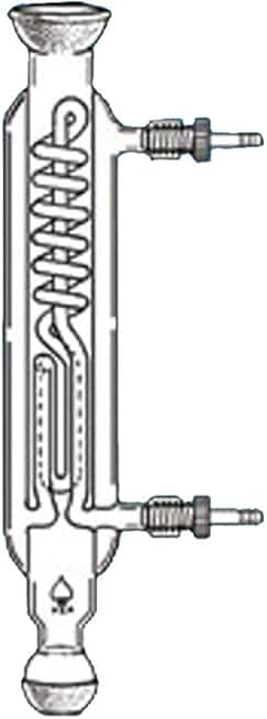 6016-178 Series Pilot Plant Condenser, 750 mm Jacket Length, 65/40 Joint, Safe Hose Connection for 1/4