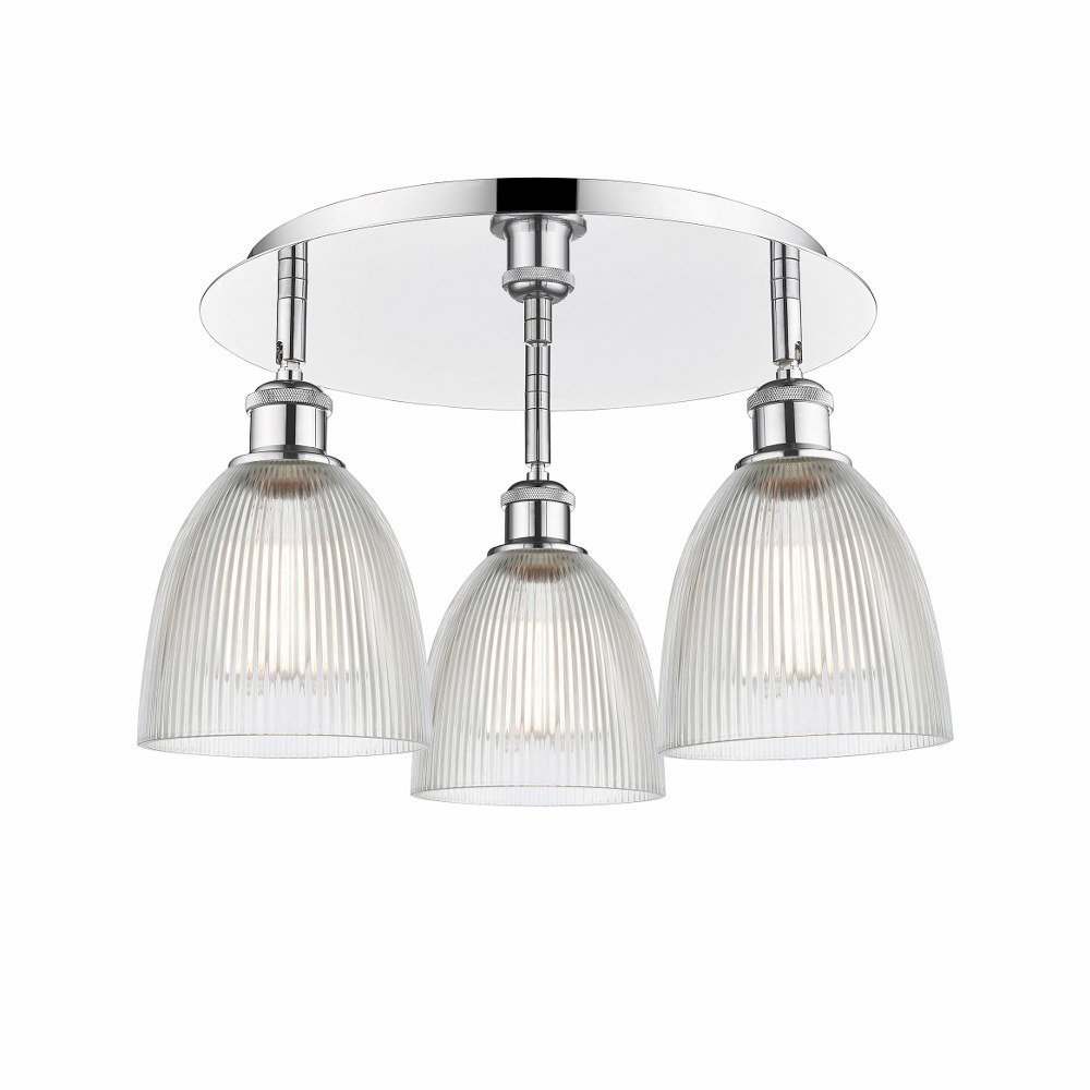 Innovations Lighting - Castile - 3 Light Flush Mount In Industrial Style-9.5