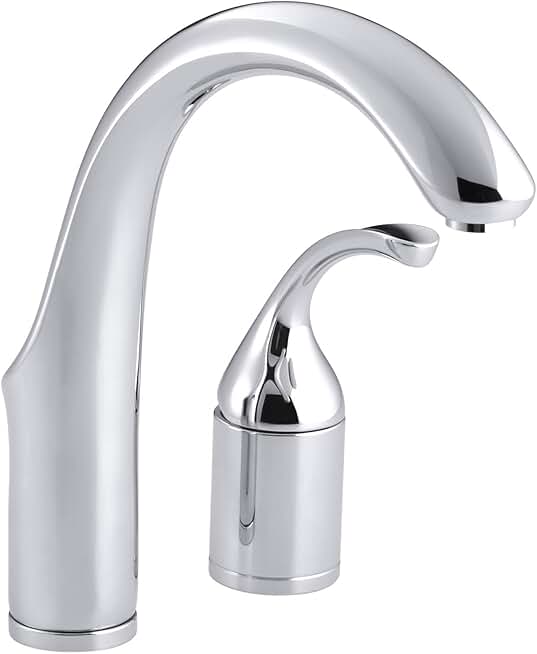 Kohler 10443-CP Forté(R) Two-Hole Lever Handle Bar Sink Faucets, Polished Chrome