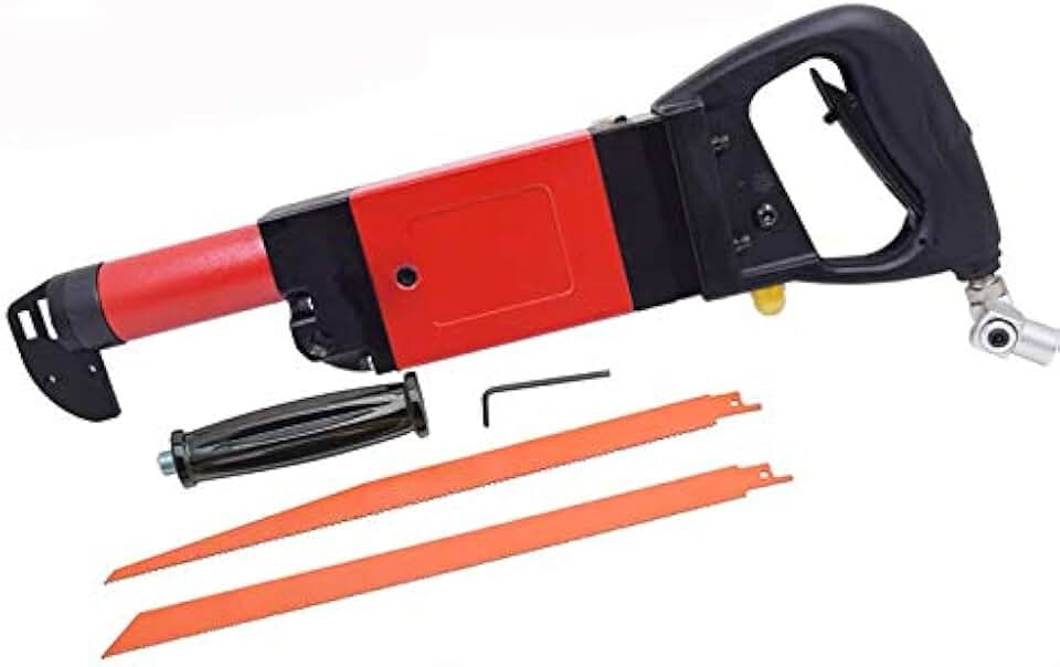 Jitterbug Heavy Duty Pneumatic Reciprocating Saw Recipro Air Saw Kit Multiple Wood Sheet Metal Cutter Tool