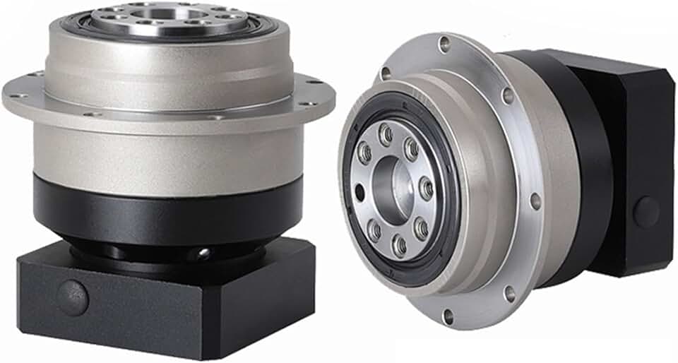 Flange Output Reducer Ratio4:1-100:1 3Arcmin High Precision 19 24mm Input Planetary Gearbox for Nema42 Nema52 Stepper Motor 1Pcs(Ratio 4,19mm Input)