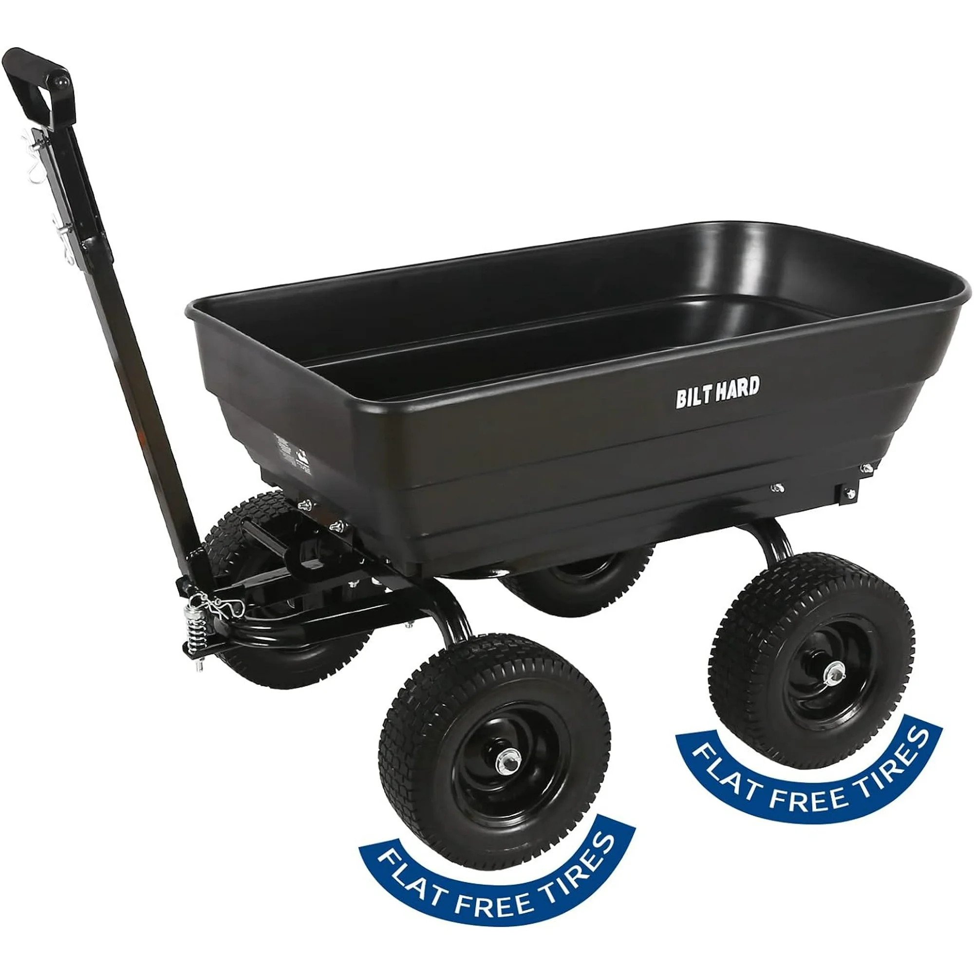 BILT HARD 1200 lbs Poly Yard Dump Cart with 13