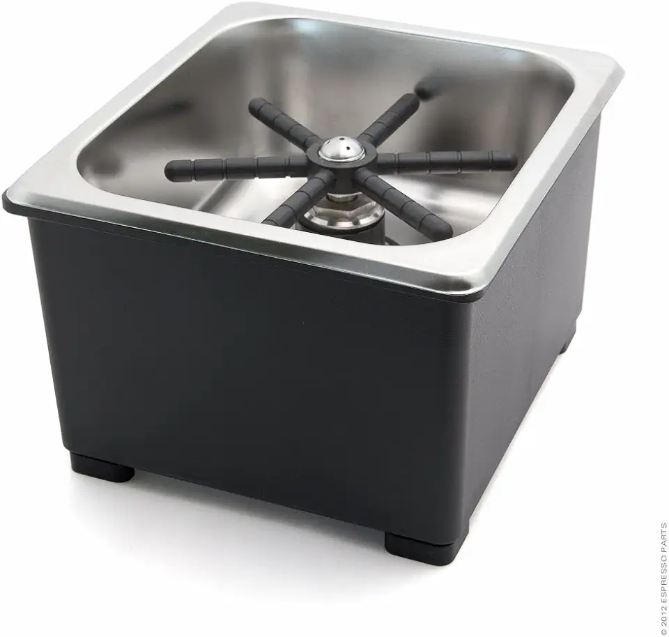 Espresso Parts Counter Top Stainless Steel Pitcher & Glass Rinser, 6