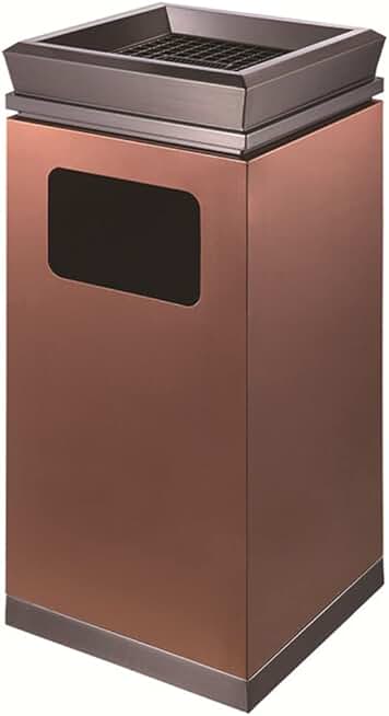 Trash Can Outdoor Garbage Container Stainless Steel Industrial Waste Container Floor-Standing Outside Ashtrays for Cigarettes Standing