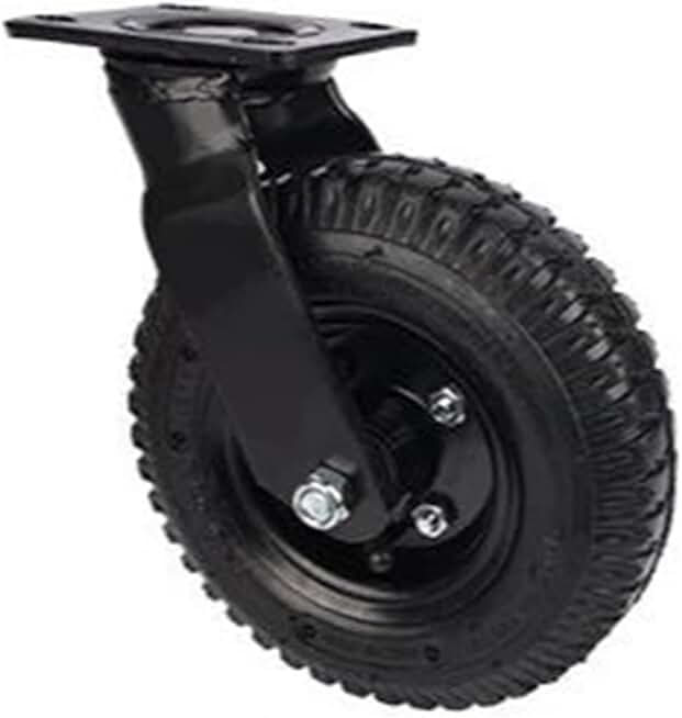 1 Pc 8 Inch Normal Caster Inflatable Rubber Wheel Universal Heavy(8-inch-B-Active)