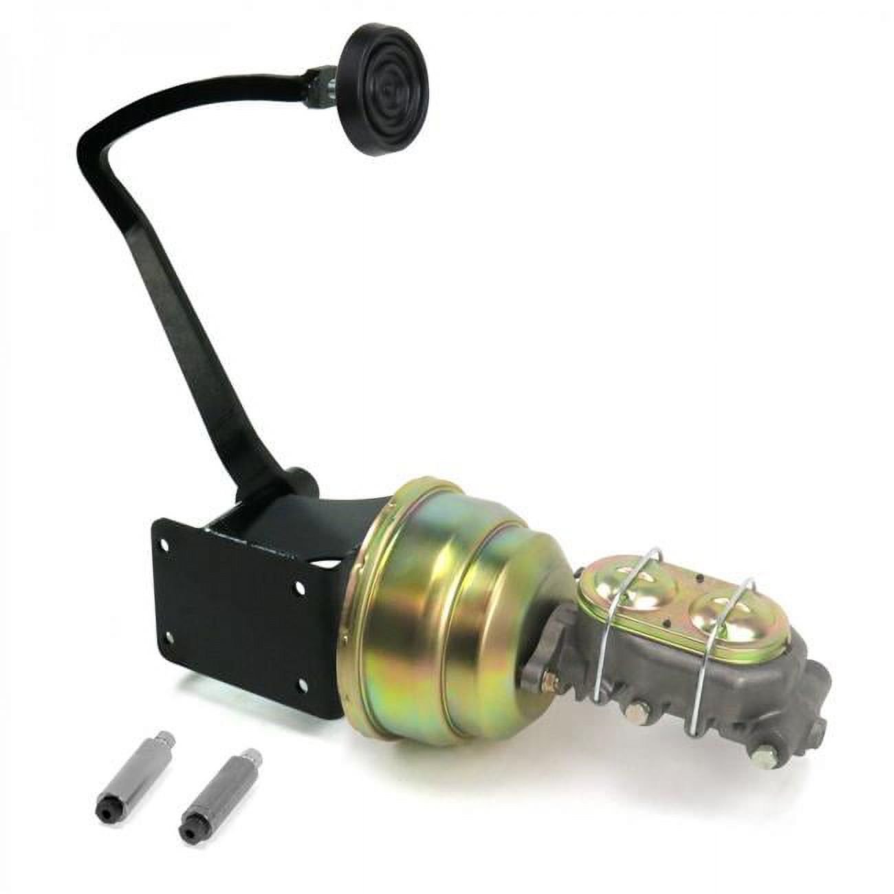 Helix Suspension Brakes & Steering  7 in. Dual Drum & Drum Brake Pedal Kit with 3 in. Rubber Pad for 1937-1939 Chevy