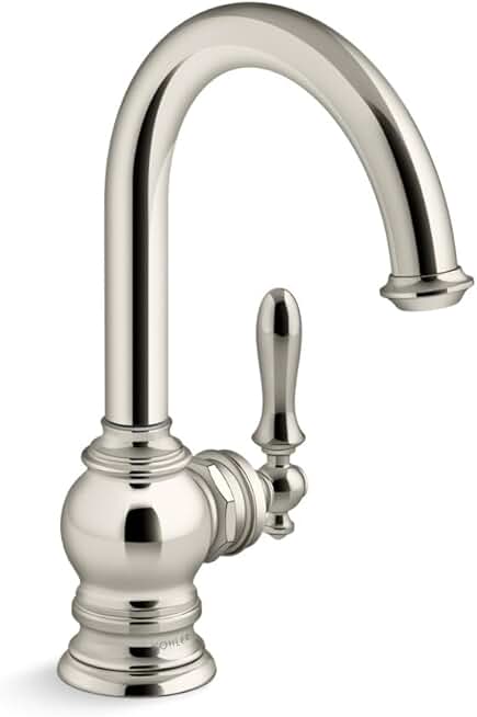 Kohler K-24074-SN Artifacts Beverage Faucet, Polished Nickel