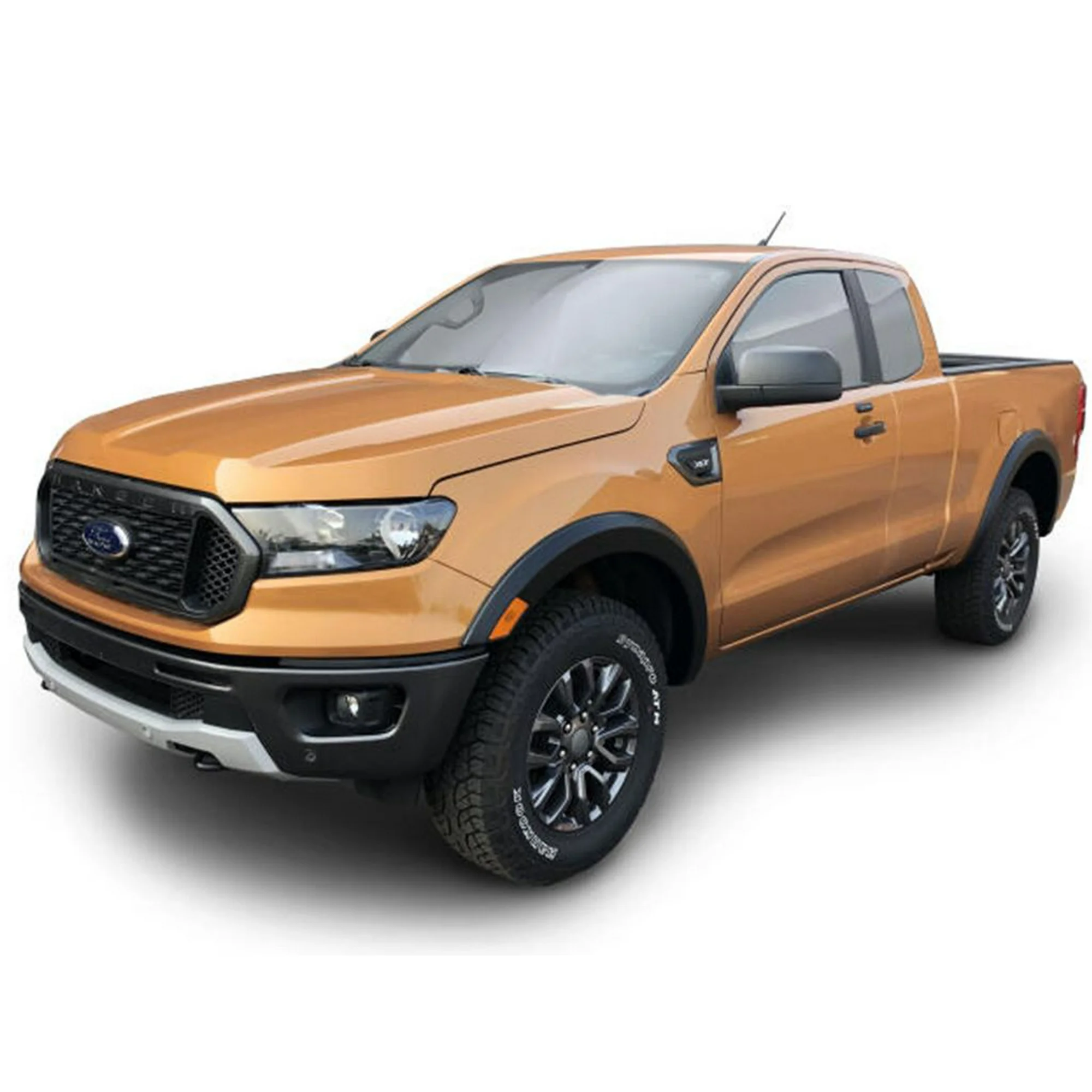 Bushwacker by RealTruck OE Style Factory Front & Rear Fender Flares | 4-Piece Set, Black, Smooth Finish | 20955-02 | Compatible with 2022 - 2024 Ford Ranger