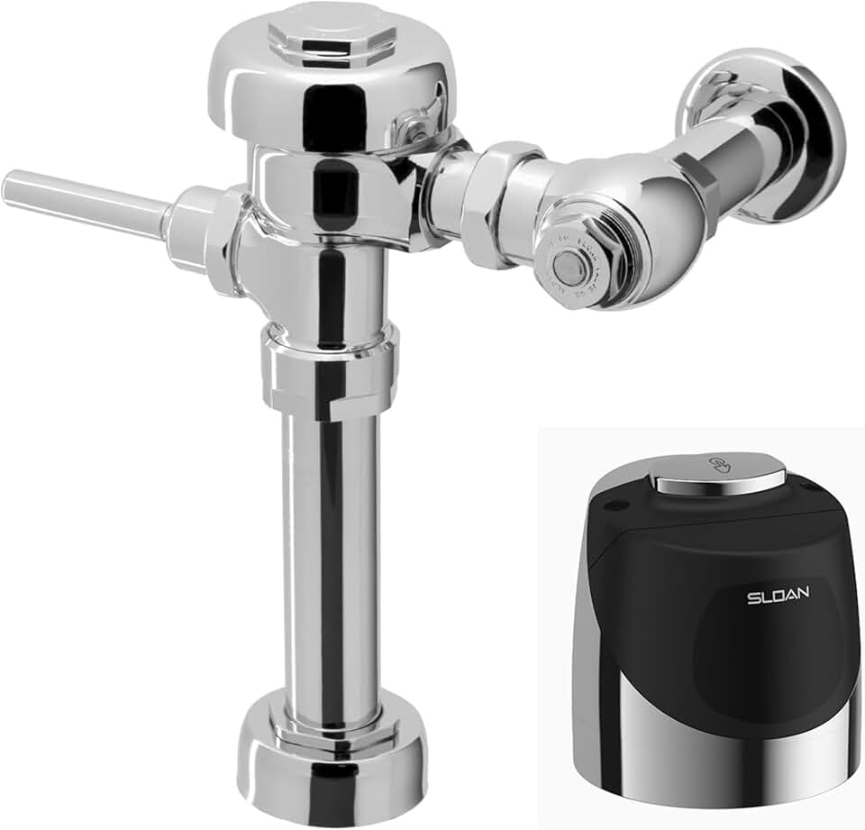 Sloan Regal 110 Water Closet Flushometer, 3080153 & Sloan G2 RESS-C Retrofit, 3325400 Bundle - Fixture Connection Top Spud, 3.5 GPF Flush Valve, Exposed Top Mount Sensor, 6 Year Battery Life