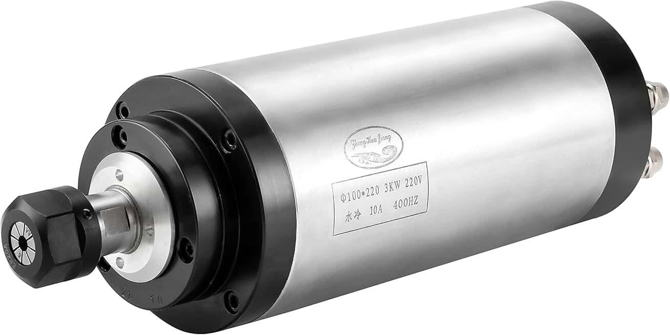 CNC Spindle CNC Motor 220V 3KW 3000W Quiet Water Cooled Spindle Motor 100mm 4 Bearings 24000RPM 400HZ for CNC Router Machine