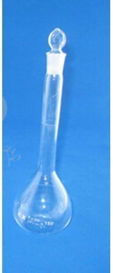 GOWE 1000ml Lab Quartz Glass Volumetric Flask with Stopper