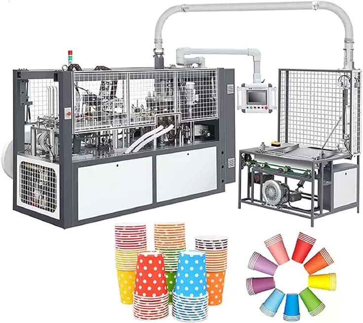 High-Speed Fully Automatic Paper Cup Making Machine - Quality Assured Disposable Ice Cream Bowl & Paper Cup Forming Equipment for 3oz to 25oz Cups with Lid - Professional Paper Cup Printing Machine