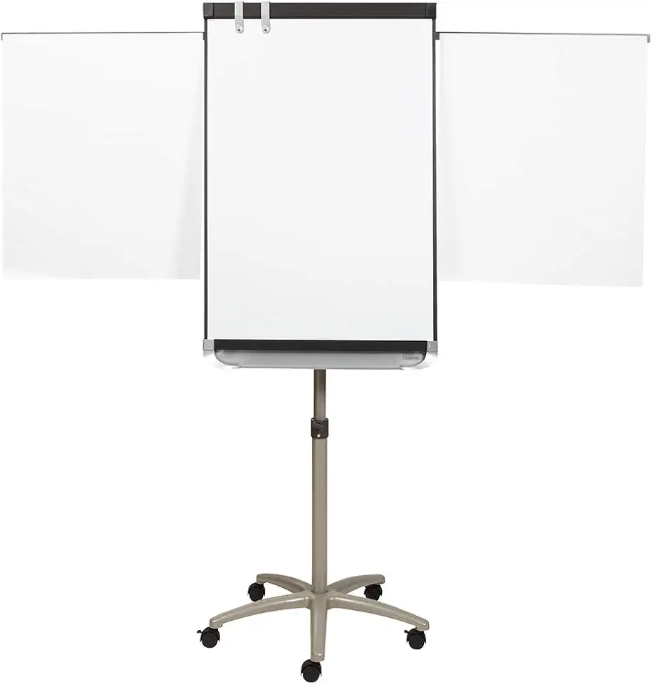 Quartet Easel, Magnetic Whiteboard, 2' x 3', Adjustable, Mobile, Flipchart Holder, Prestige 2, Black Frame (ECM32P2)