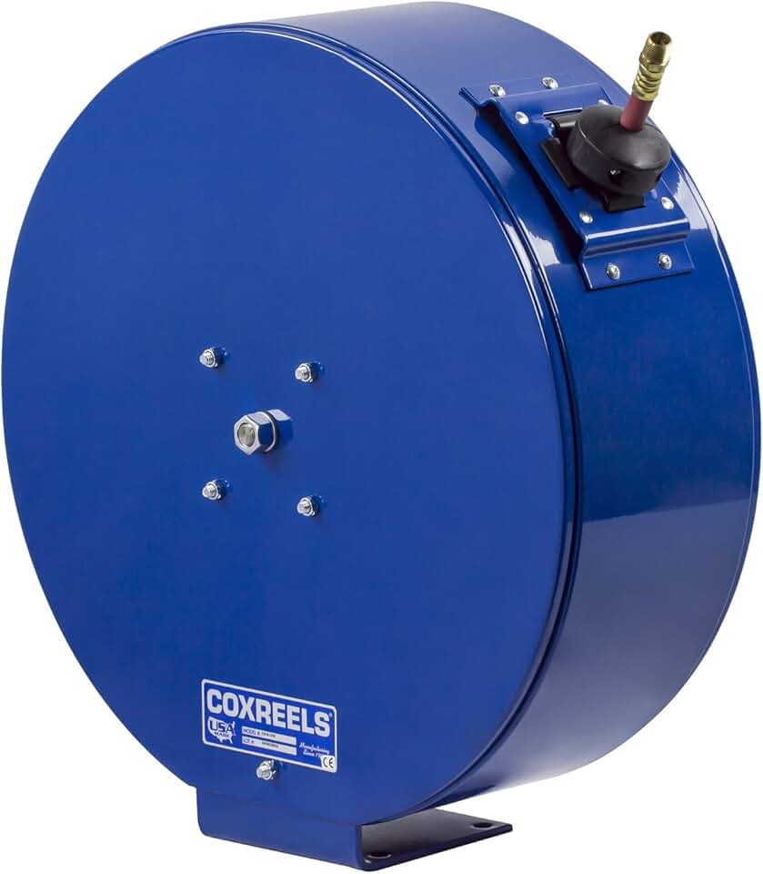 Coxreels EN-N-150 Spring Rewind Enclosed Hose Reel for air/Water: 1/4