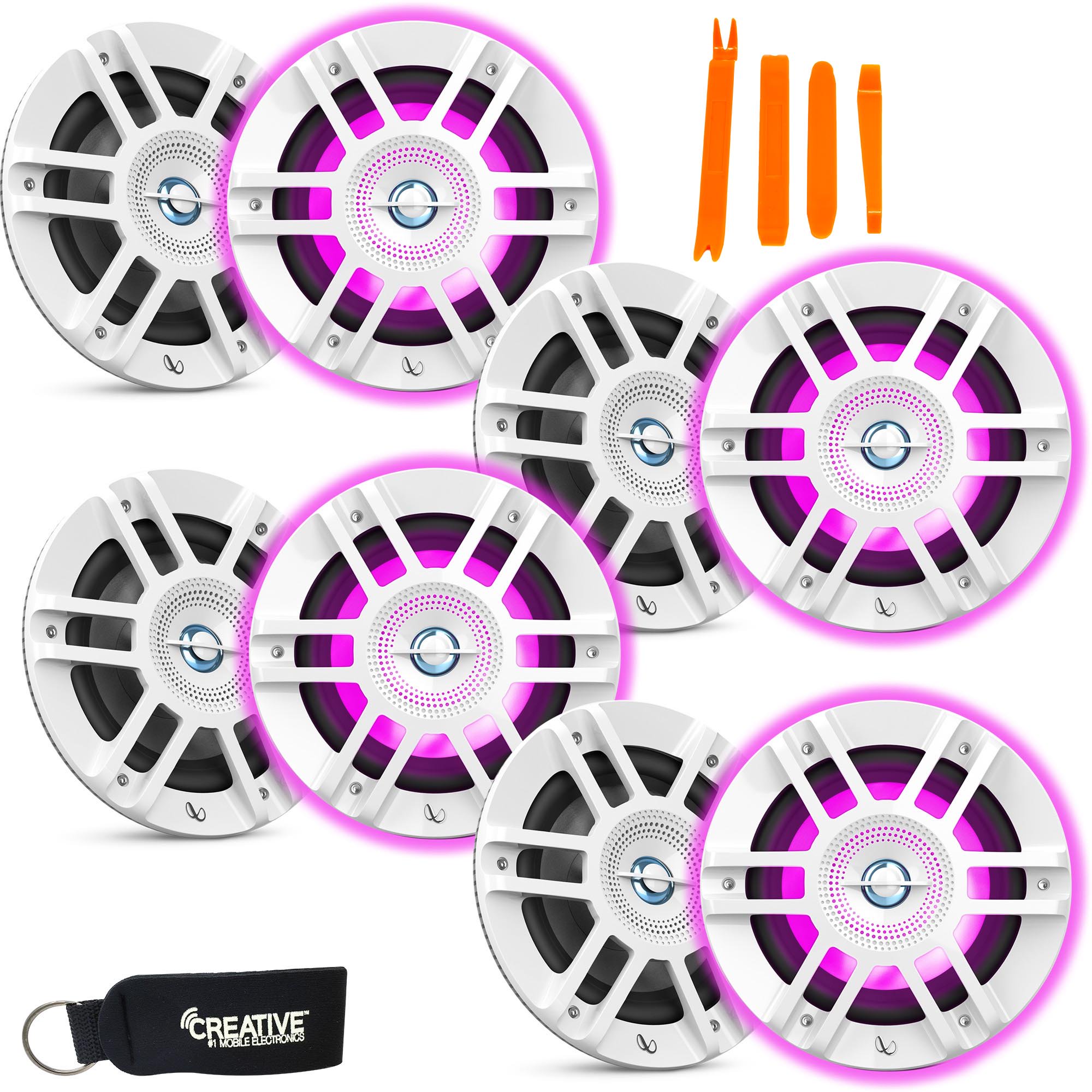 Infinity KAPPA6120M - Four Pairs Of Kappa Marine KAPPA6120M White 6.5