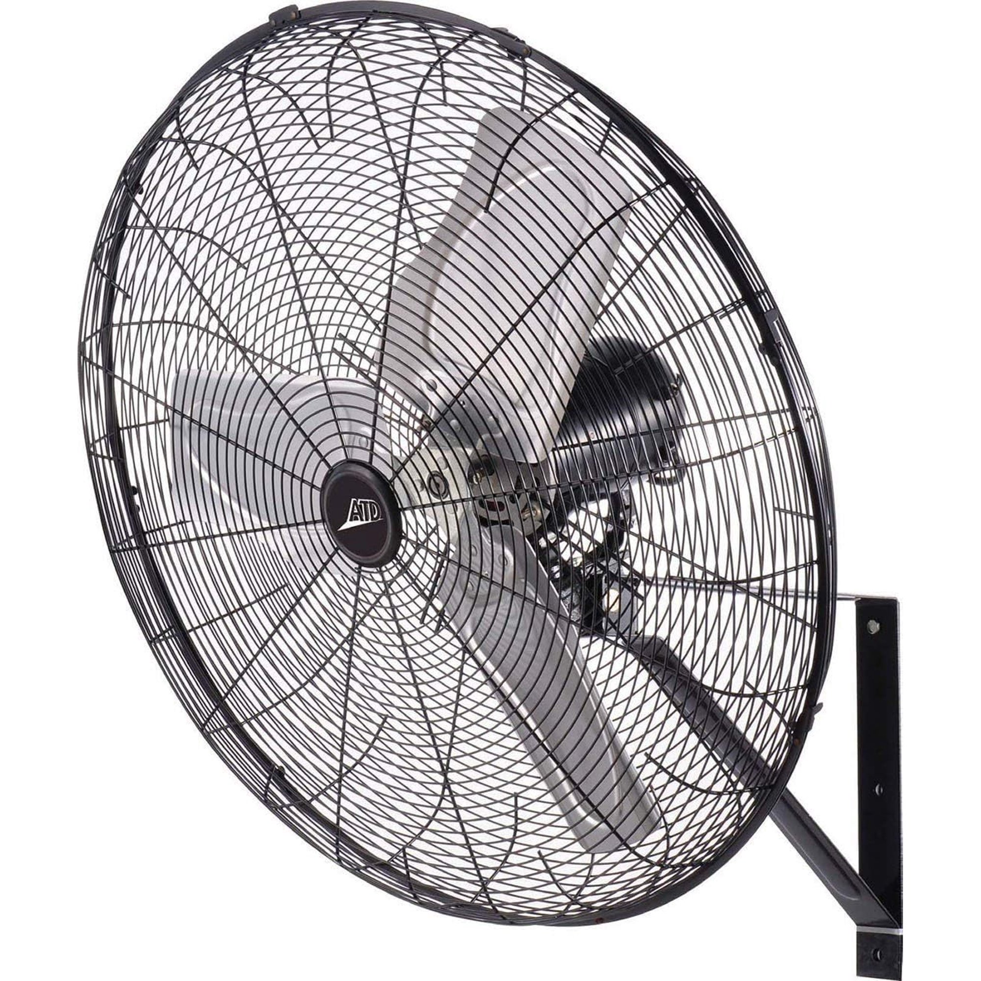 Oscillating Wall Fan by  TOOLS - Black Powder Coated Design for Air Circulation in Bedrooms