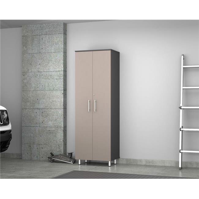 Inval America Maestrik 2-Door Engineered Wood Storage Garage Cabinet in Taupe