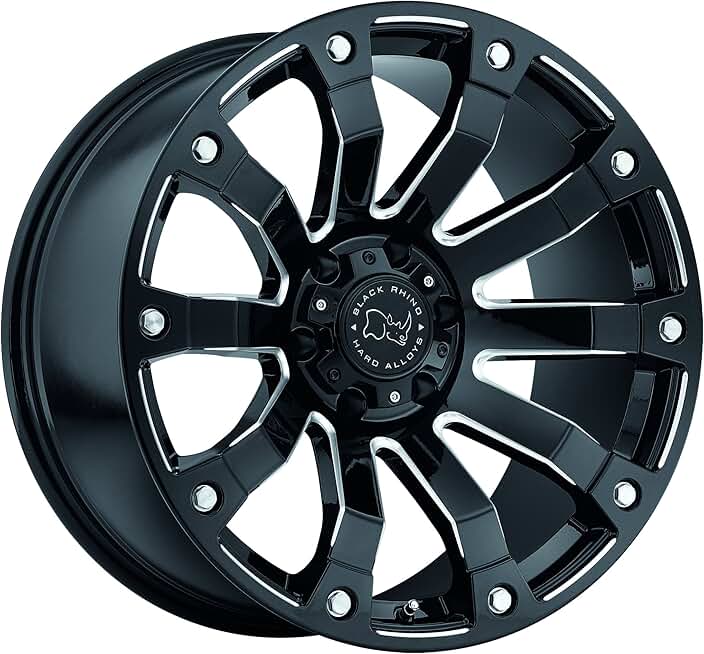 Black Rhino 1890SLK126140B12 SELKIRK Black Wheel (18x9