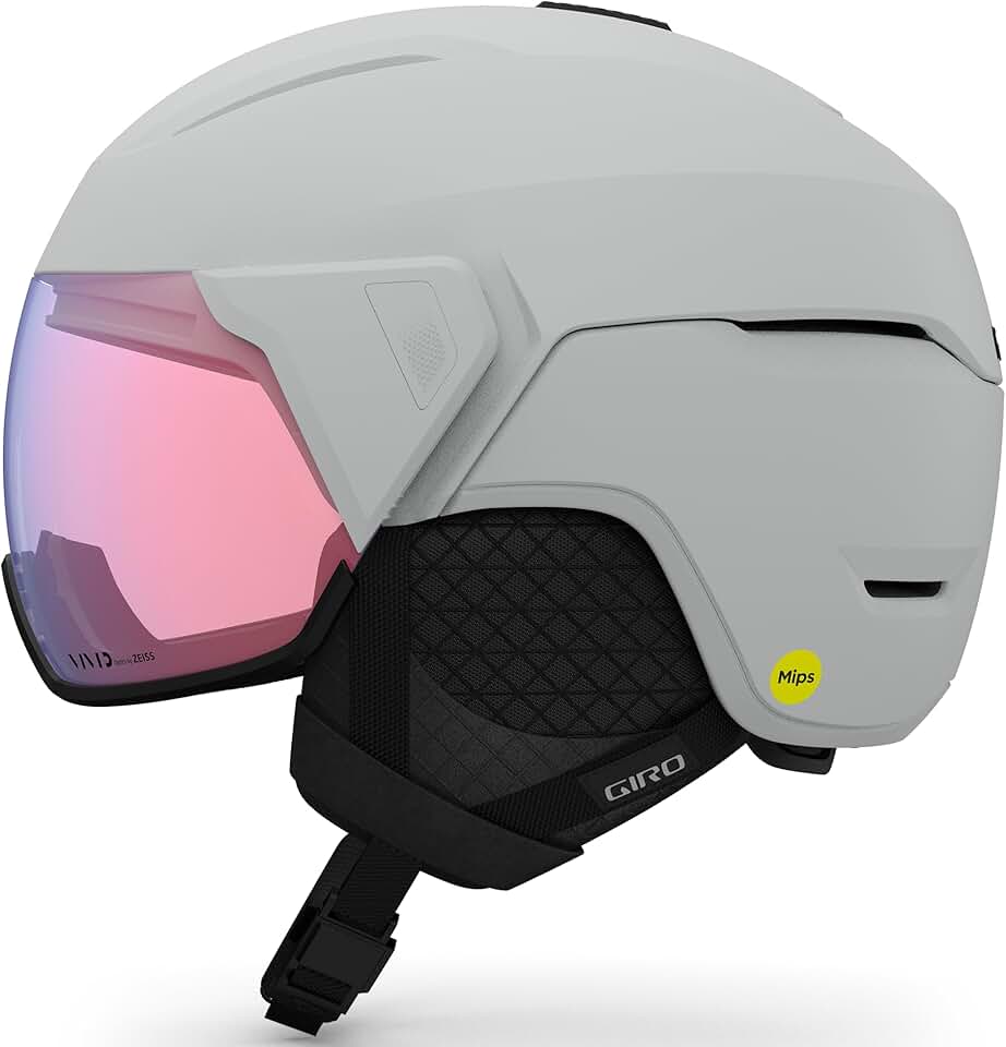 Giro Orbit Spherical Ski Helmet - Snowboard Helmet with Integrated Shield/Visor for Men & Women