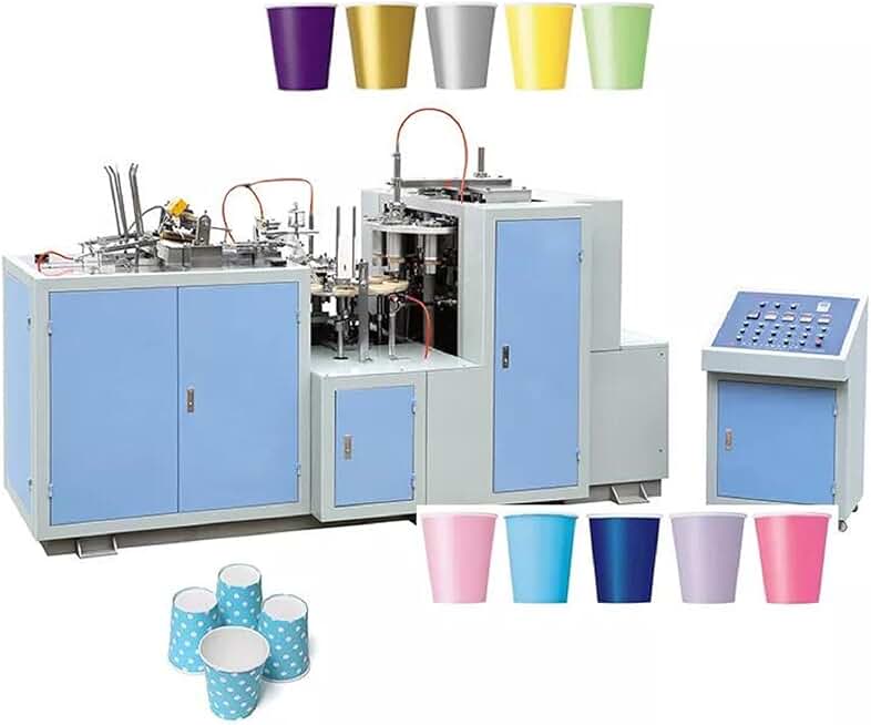 Customized Fully Automatic Paper Cup Making Machine - High Speed Disposable Ice Cream Bowl Forming Machine - Versatile Sizes 3oz to 25oz - Paper Cup Printing & Making Machine with Automatic Packing