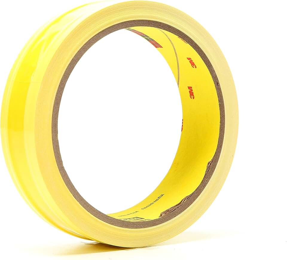 3M 695 Acrylic Riveters Adhesive Tape, 120 Degree F Performance Temperature, 3 mil Thick, 36 yds Length x 1