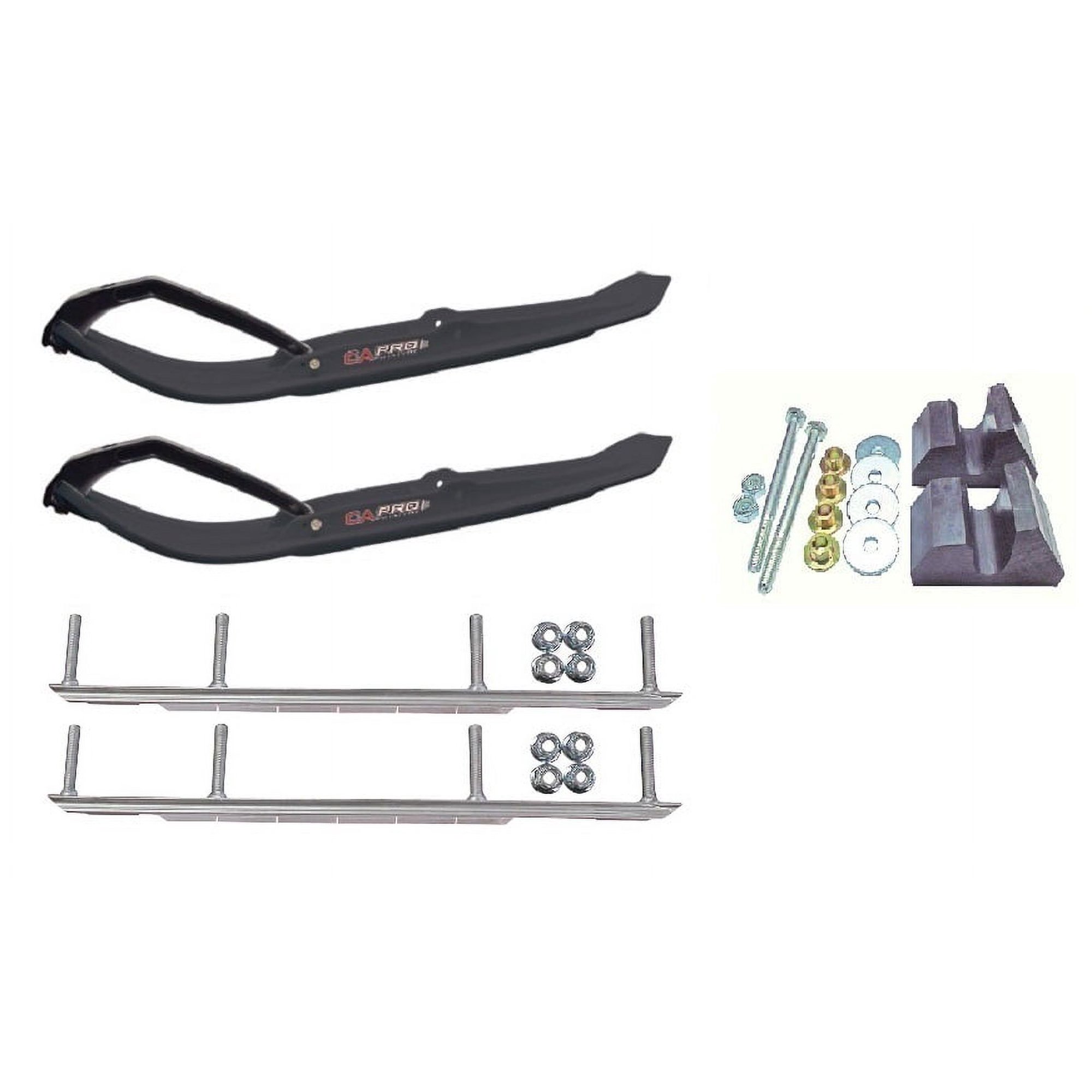 C&A Pro Black MTX Snowmobile Skis w/ 9