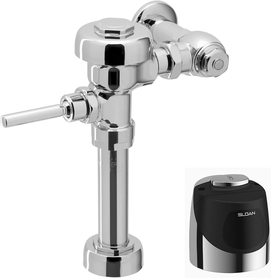 Sloan Regal 111 Water Closet Flushometer, 3080053 & Sloan G2 RESS-C Retrofit, 3325400 Bundle - Fixture Connection Top Spud, 1.6 GPF Flush Valve, Exposed Top Mount Sensor, 6 Year Battery Life