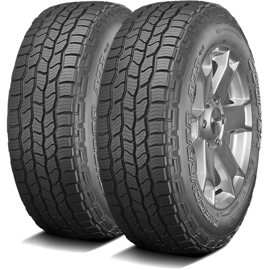 Pair of 2 (TWO) Cooper Discoverer AT3 4S 235/75R15 109T XL A/T All Terrain Tires Fits: 1995-99 Chevrolet Tahoe LT, 1999 Chevrolet Silverado 1500 Base