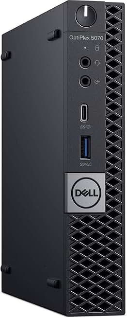 Dell OptiPlex 5070 Desktop Computer - Intel Core i7-9700T - 8GB RAM - 256GB SSD - Micro PC
