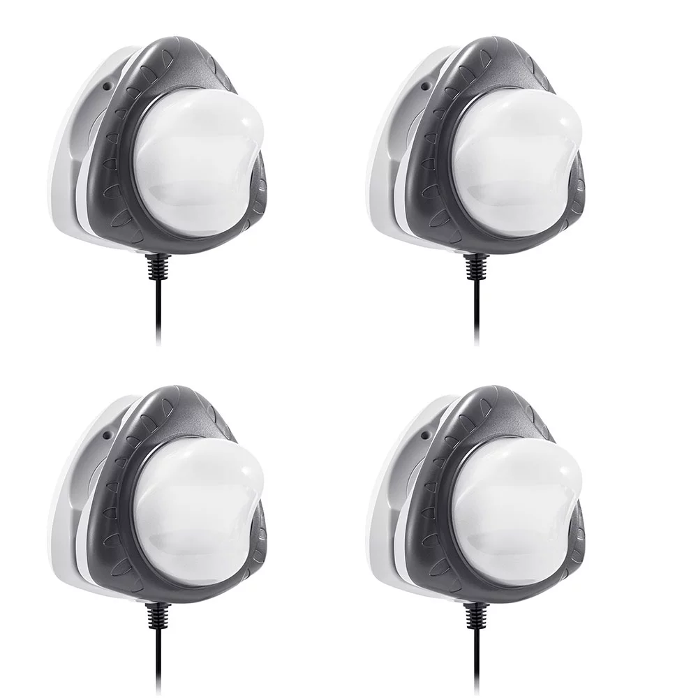 Intex Above Ground Underwater LED Magnetic Swimming Pool Wall Light  (4 Pack)