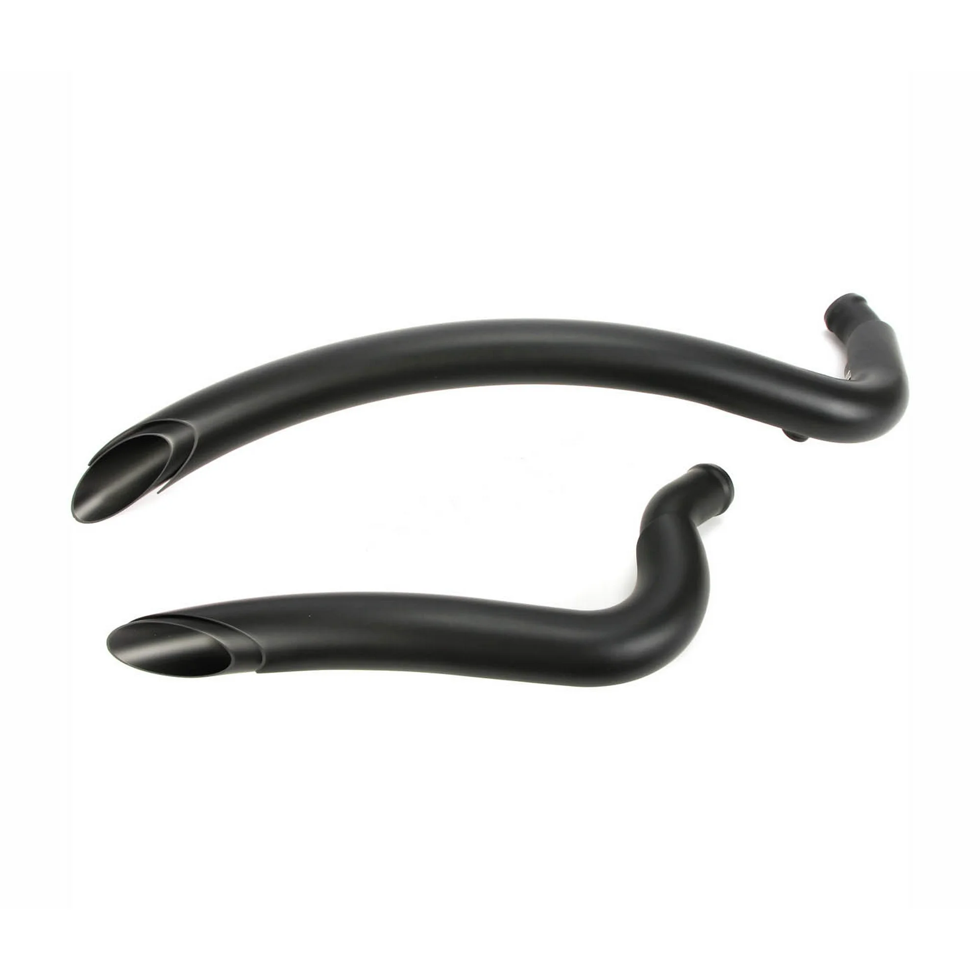 Bassani Radial Sweepers Black Exhaust System w/Black Heat Shields (1X2FB)