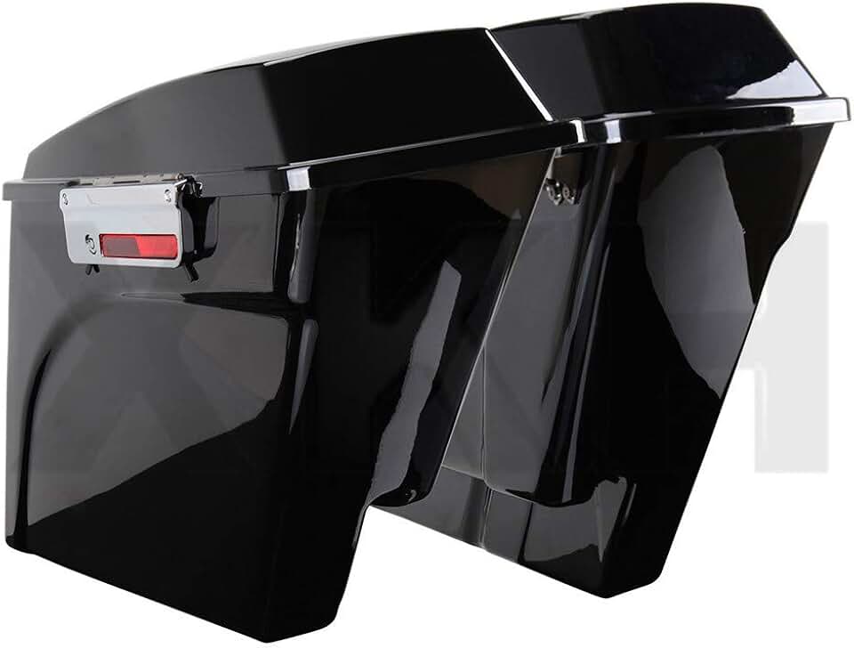 SMT-Chrome Saddlebag Lids Hardware Latch Hinge Lock Kit Compatible With Harley Touring 1994-2013 [B07KX8SGXN]