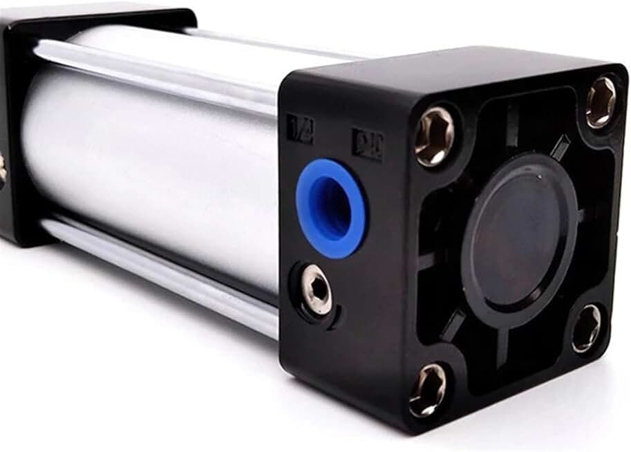 SC100 Standard Bore 100mm Stroke 25-1000mm Double Acting with Magnetic Aluminium Alloy Pneumatic Cylinders 1Pcs(SC100X200)
