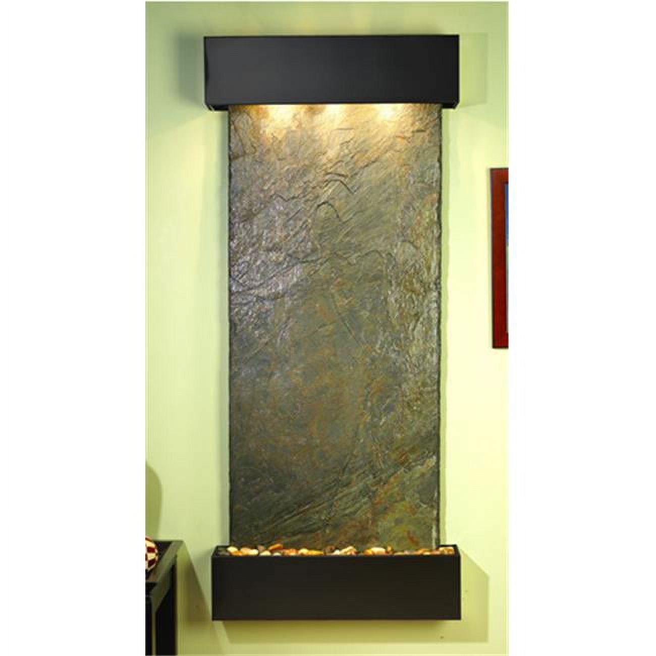 Inspiration Falls - Green Natural Slate Wall Fountain