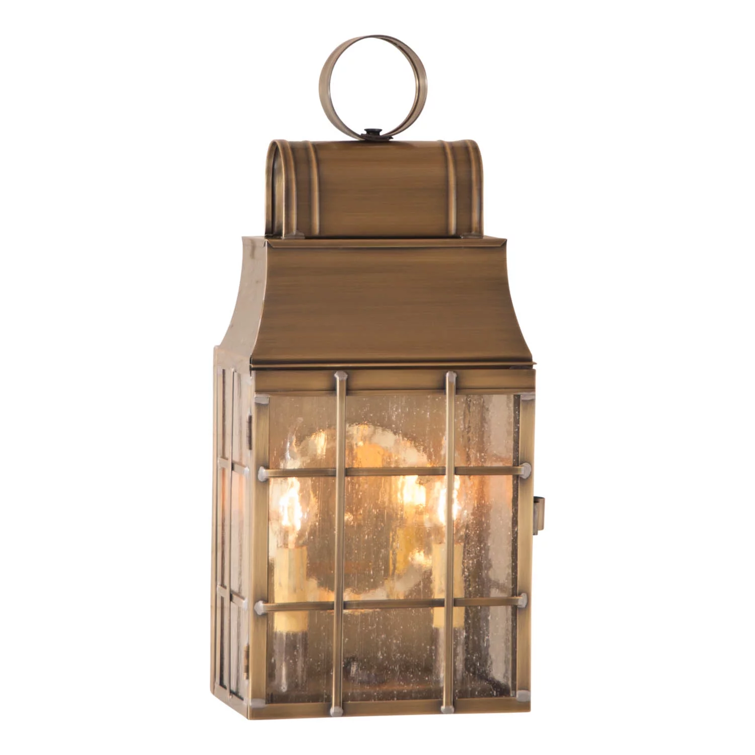 Irvins Country Tinware Irvin's Country Tinware Washington Wall Lantern in Weathered Brass