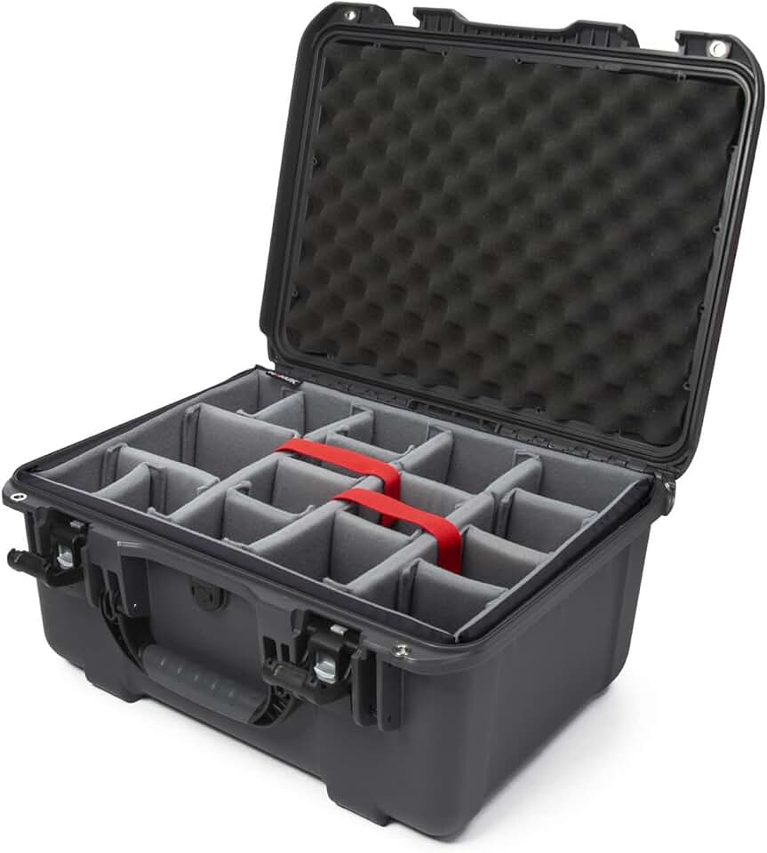 Nanuk 933 Waterproof Hard Case with Padded Dividers - Graphite