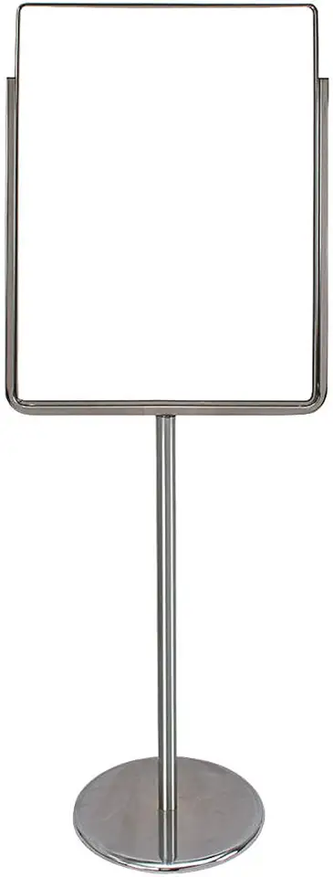 Sign Holder,Pedestal,22x28,Metal,Black