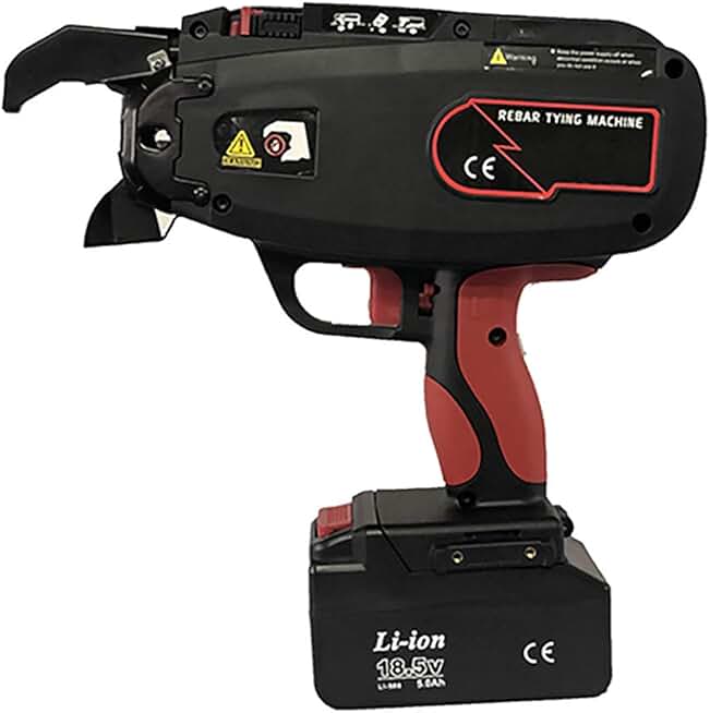 ATO Automatic Rebar Tying Machine, Durable Machine of Rebar Tying Tool, 18V, Applicable Rebar Size 4-45 mm, Wire Length Per Tying 60-82 cm