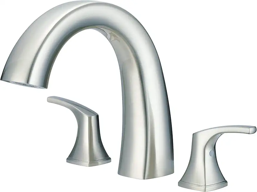 Vaughn Two-Handle Roman Tub Trim Kit w/Out Spray Brushed Nickel