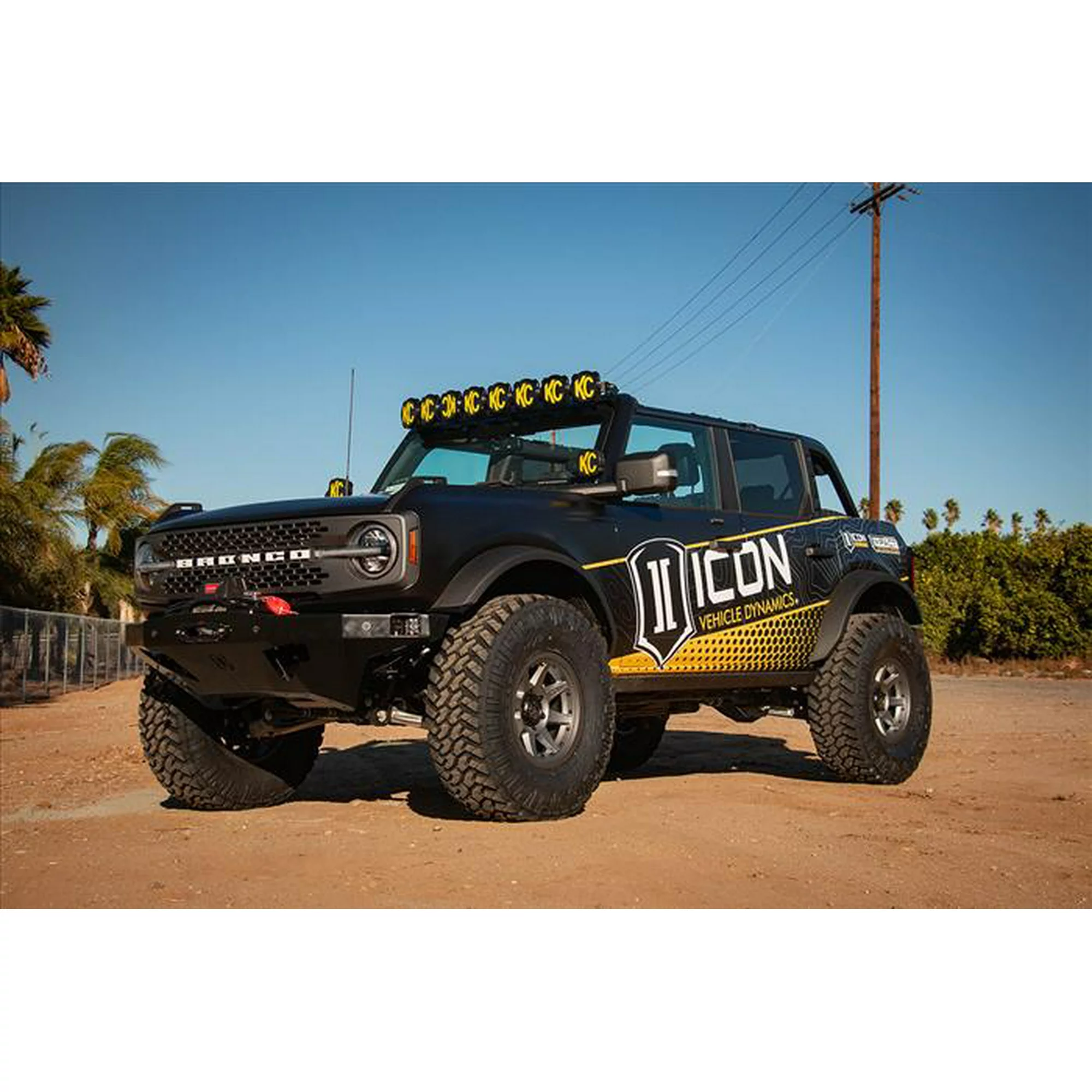 Icon Vehicle Dynamics 2021-2022 Fits Ford Bronco Billet UCA Dj Pro Kit 48500DJ